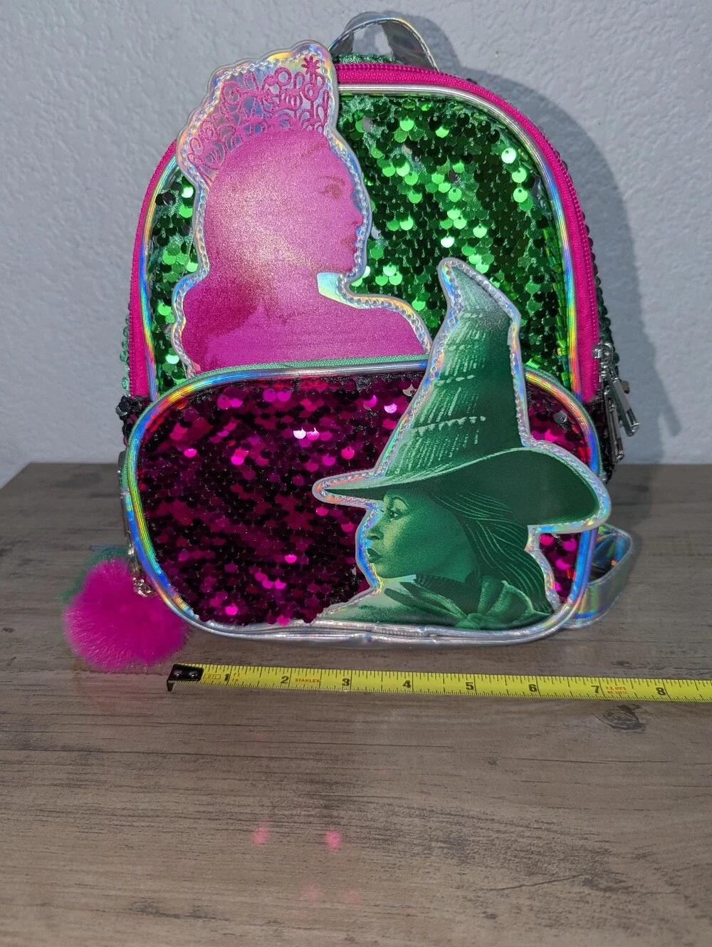 Wicked Movie Micro Mini Sequin Backpack Glinda Elphaba
